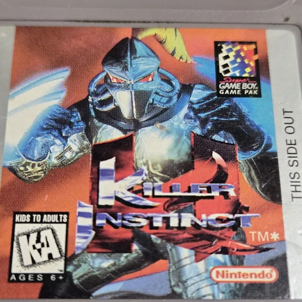 Killer Instinct (Nintendo Game Boy, 1995) Authentic Cartridge Only Tested Good